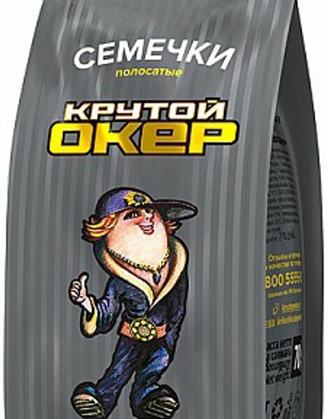 Семечки Крутой Окер полосатые жареные 70г