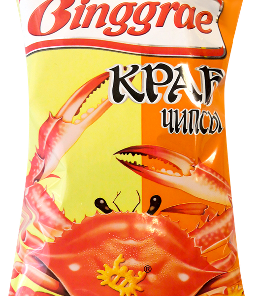 Чипсы хрустящие Binggrae (Бингре) Краб, 80г