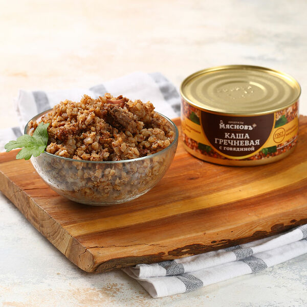 Каша гречневая с говядиной МясновЪ от КуулКлевер