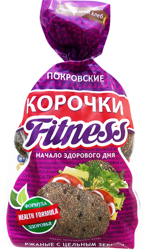 

Корочки ржаные ПОКРОВСКИЙ ХЛЕБ Fitness с цельным зерном, 240г
