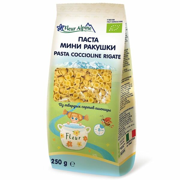 Макаронные изделия мини Ракушки Fleur Alpine