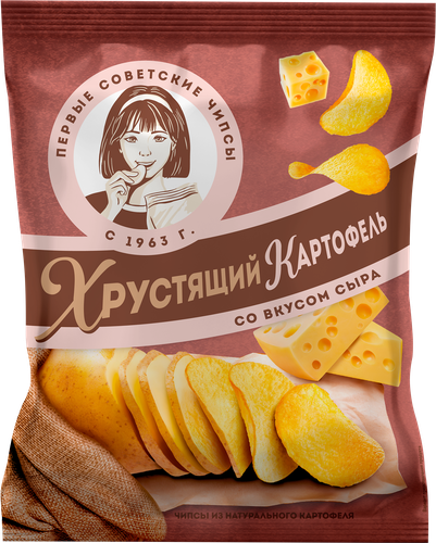 

Чипсы картофельные Хрустящий картофель со вкусом сыра 70 г