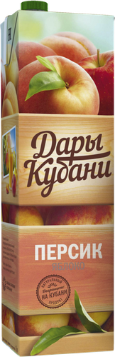 

Нектар Дары Кубани персик-яблоко с мякотью 1 л