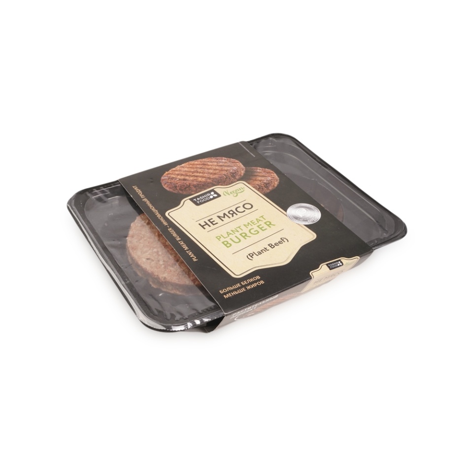 

Котлета веганская Plant Meat с ароматом говядины, «Не мясо», 228 г, Россия