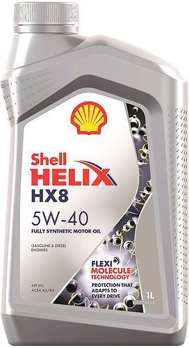 Масло моторное SHELL Helix HX8 5W-40 синтетическое, 1л