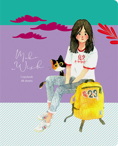 

Тетрадь BG Загадай желание, А5, 48 листов, в клетку, в ассортименте