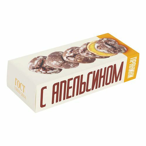 Пряники шоколадные КП Полёт с кусочками апельсина