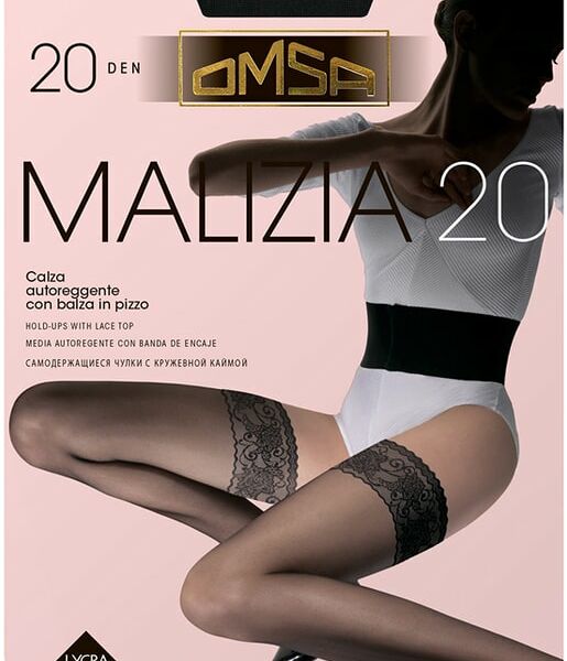 Чулки Omsa Malizia 20 Nero Черные Размер 3