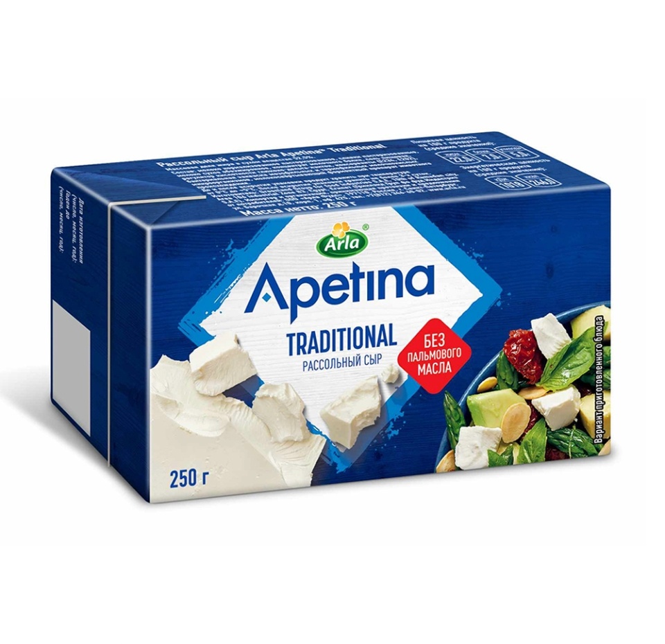 

Сыр Arla Apetina Traditional 52.5% Египет 250 г