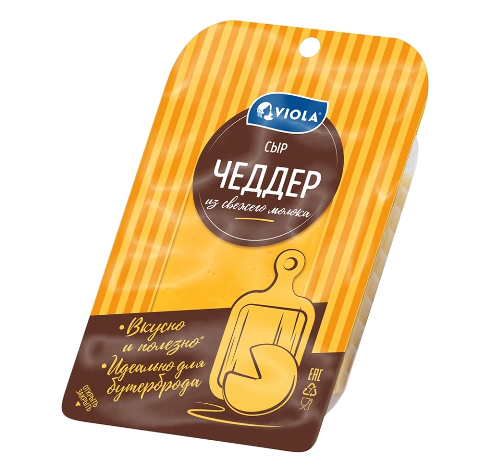

Сыр Valio/Viola Чеддер нарезка 48-50% 120 г