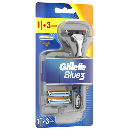 

Бритвенный станок Gillette Blue3 с 3 сменными кассетами