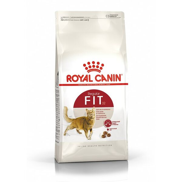 Корм сухой Royal Canin Fit 32 сбалансированный для взрослых умеренно активных кошек от 1 года 2 кг