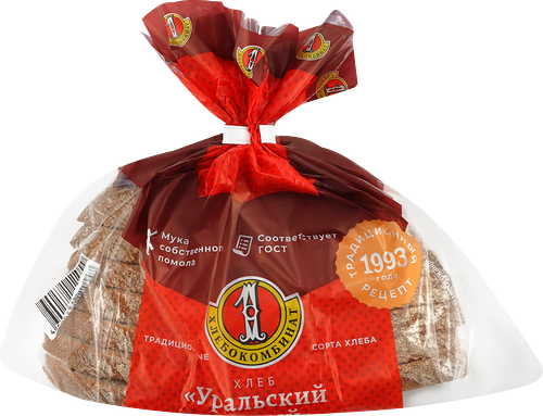 Хлеб Первый хлебокомбинат Уральский новый нарезка 300 г