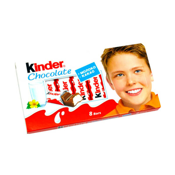 Шоколад молочный Kinder с молочной начинкой 100г т-8