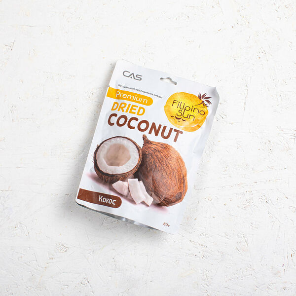 Кокос сушёный натуральный