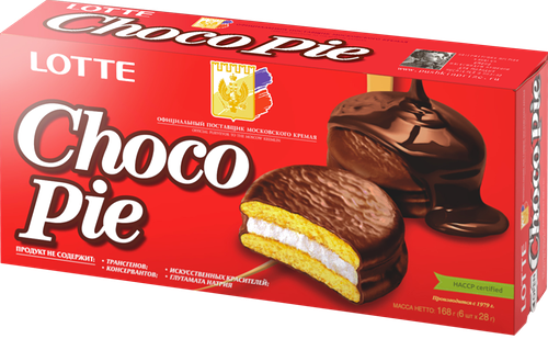 Пирожное Choco Pie Lotte, 6×28 г
