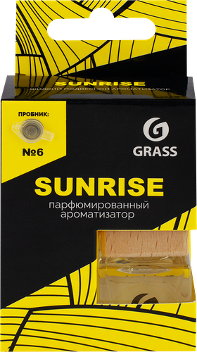 Ароматизатор автомобильный GRASS Sunrise, жидкий, 7мл