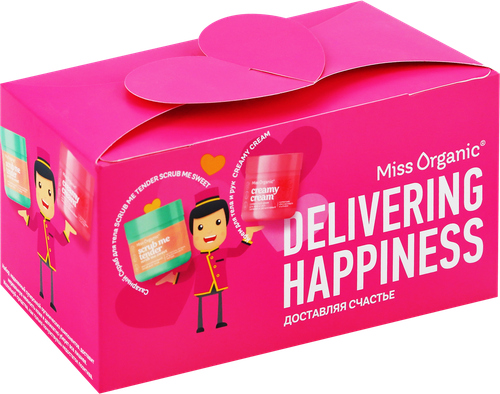 

Набор женский Miss Organic №82 Delivering Hapiness Скраб 140 мл + Крем для тела 140 мл