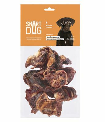 Лакомство для собак Smart Dog Желудки куриные 50 г