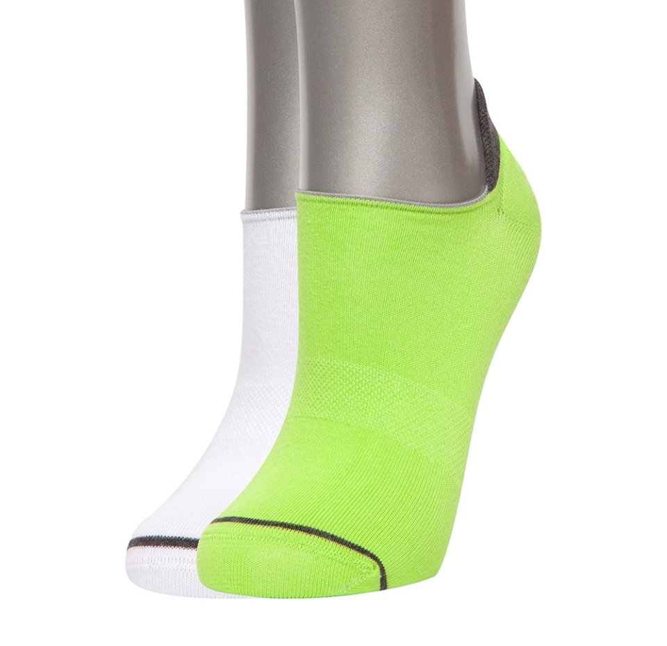 

Носки unisex Askomi au-4015 цвет т.салатовый/белый р.25 (39-42) 2 пары
