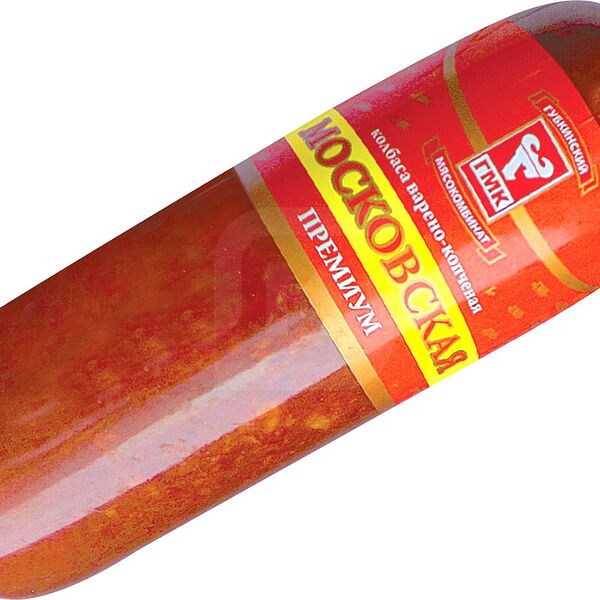 Колбаса варёно-копчёная Губкинский Мясокомбинат Московская Премиум