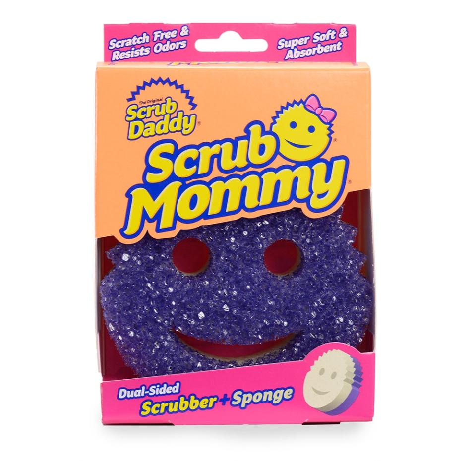 

Губка двусторонняя Scrub Mommy мягкая в горячей воде, в холодной воде-скраббер, повышенной впитываемости