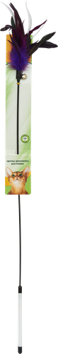 

Игрушка для кошек TRIOL Удочка-дразнилка гибкая с перьями 185/550мм