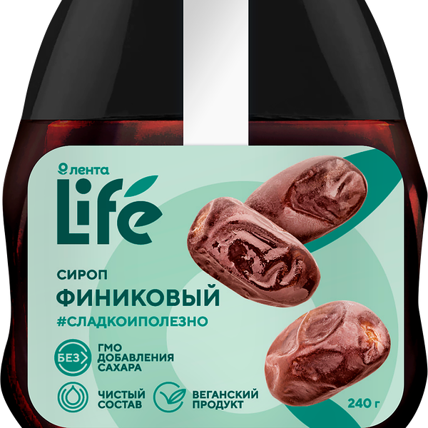 Сироп ЛЕНТА LIFE Финиковый, 240г