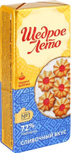 

Маргарин Щедрое Лето сливочный 72% 500 г