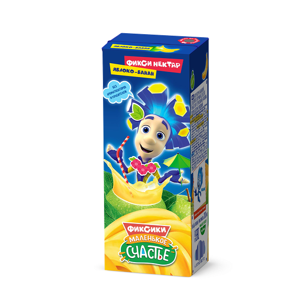 Нектар Яблоко-Банан Фиксики 200мл ДП Маленькое счастье
