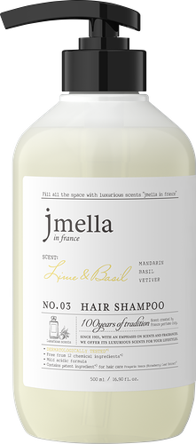 Шампунь для волос Jmella in France Lime&basil, 500 мл