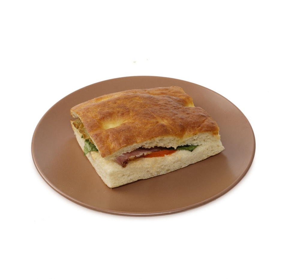

Сэндвич Азбука Вкуса Фокачча с куриным филе беконом помидором и Романо 185 г