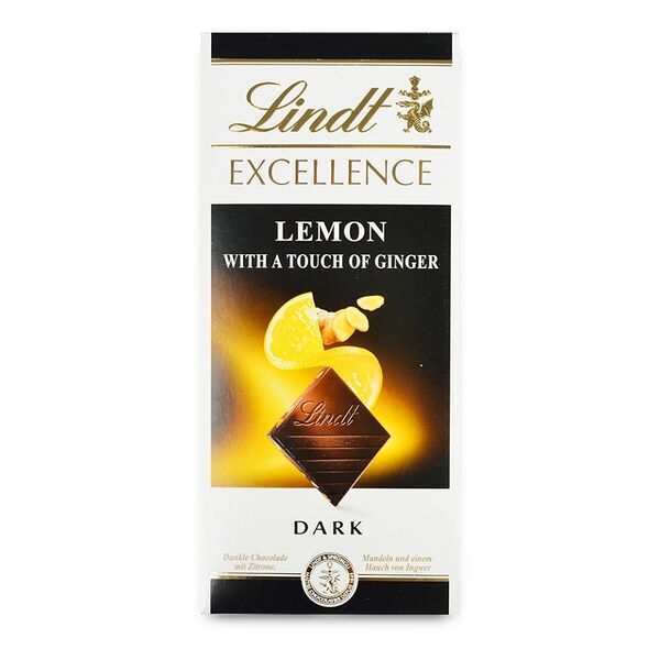 Шоколад Lindt Excellence темный с лимоном и имбирем
