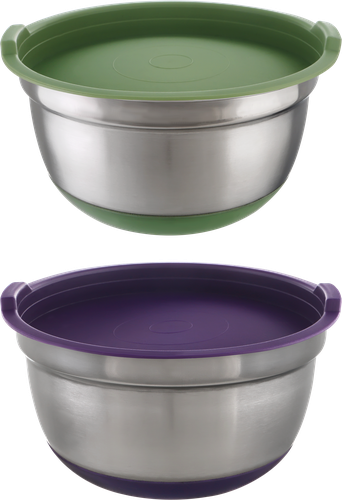 

Миска Homeclub d=17 см с крышкой и силиконовым дном нержавеющая сталь 1.5 л, 1 шт, цвет в ассортименте