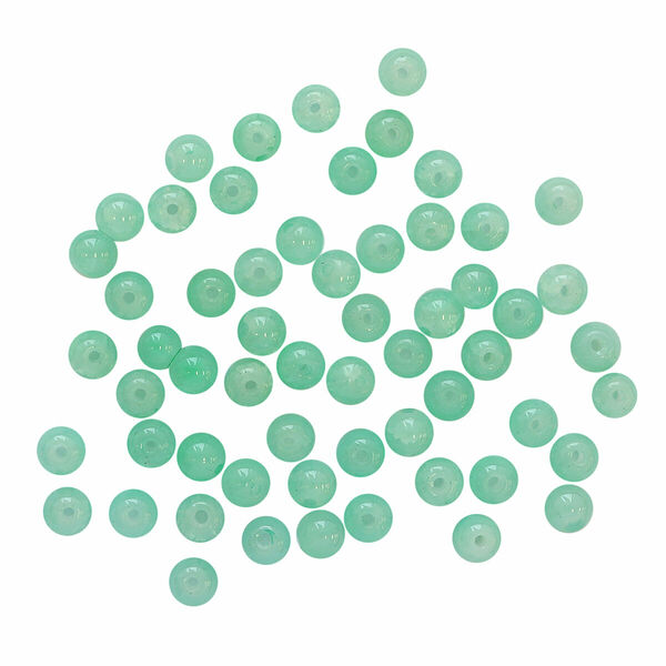 1301131 Бусины стеклянные 'Нефритовое кракле' 6мм, упак/59шт., Astra&Craft(2 бирюза)