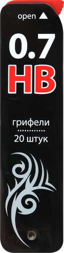 

Грифели BRAUBERG Black Jack Hi-Polymer 0,7мм HB запасные Арт. 180451, 20шт