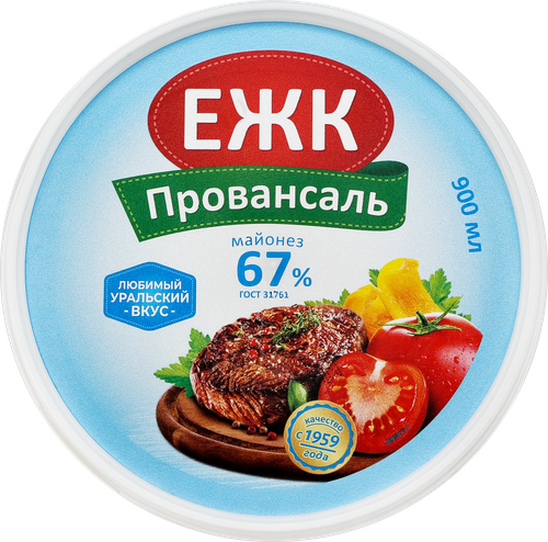 

Майонез ЕЖК Провансаль 67% 900 мл