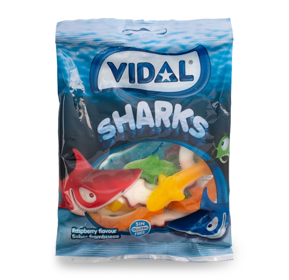 

Мармелад Vidal Акулы 90 г