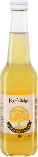 Напиток Interkvass Комбуча с медом и имбирем