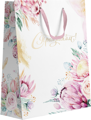 

Пакет подарочный 31,5х25,5х11 см Арт. LV НК, в ассортименте