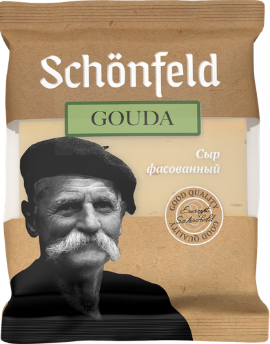 

Сыр SCHONFELD Гауда 45%, без змж, 200г