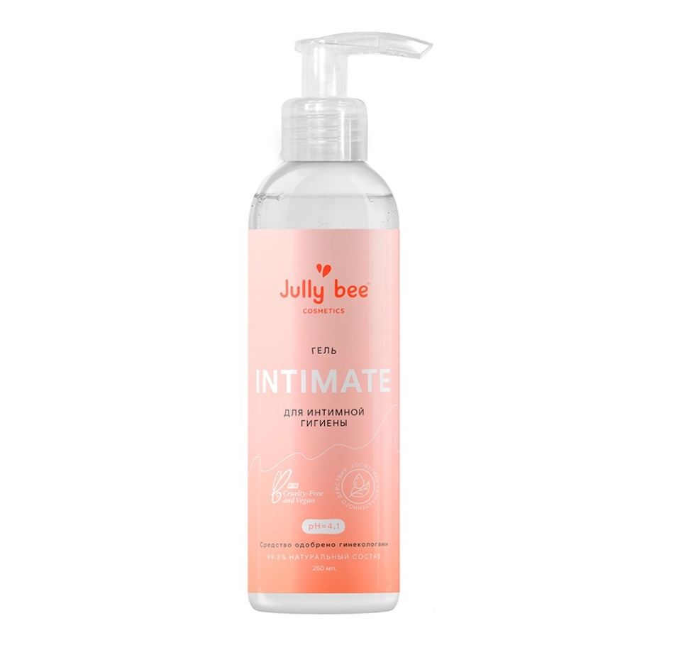 

Гель для интимной гигиены Jully Bee Intimate с эфирными маслами бергамота и лемонграсса, 250 мл