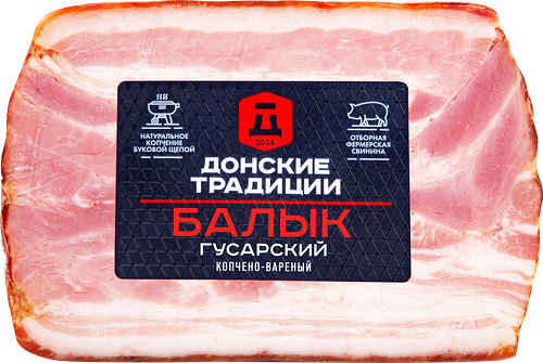 Балык копчёно-варёный Донские Традиции Гусарский свиной категории А, 270г