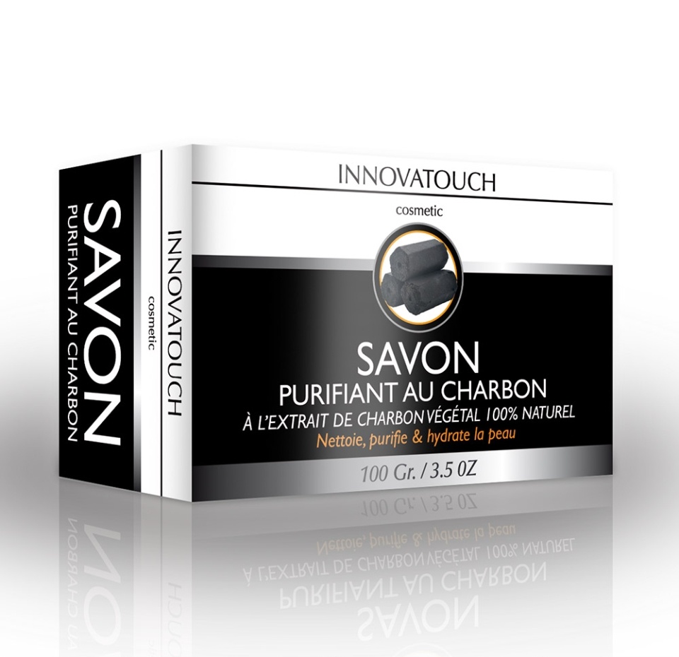 

Мыло кусковое очищающее с древесным углём, Innovatouch Cosmetic