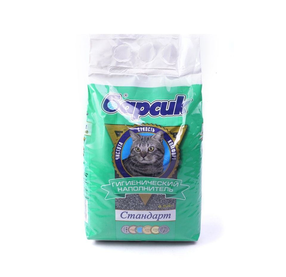 

Наполнитель для кошачьего туалета Барсик Стандарт 4.54 л