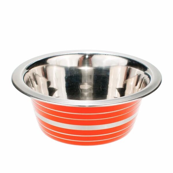 Миска цветной металл с полосками 200мл