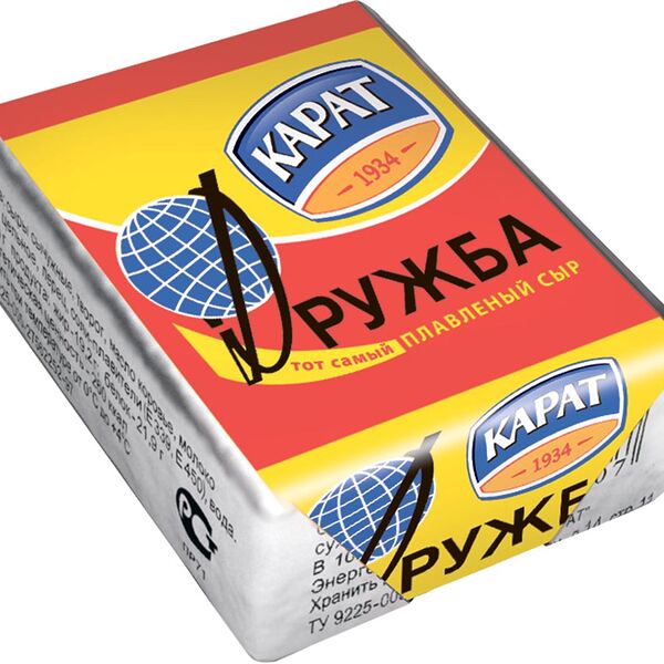 Сыр плавленый Дружба Карат 45%