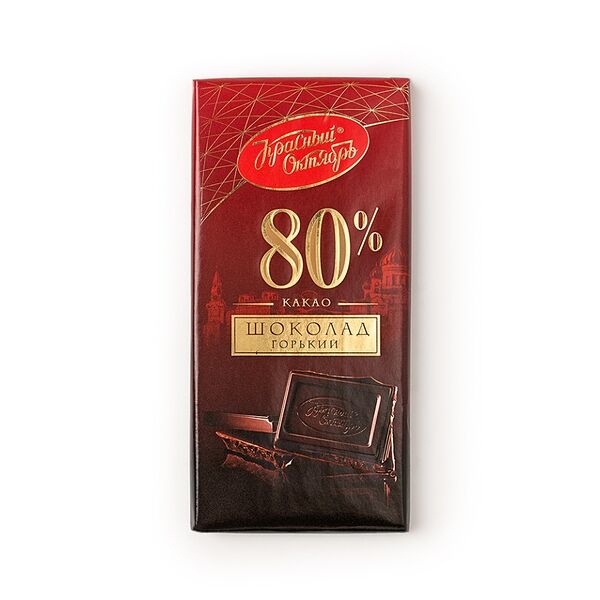 Шоколад горький 80% ТМ Красный Октябрь 75г