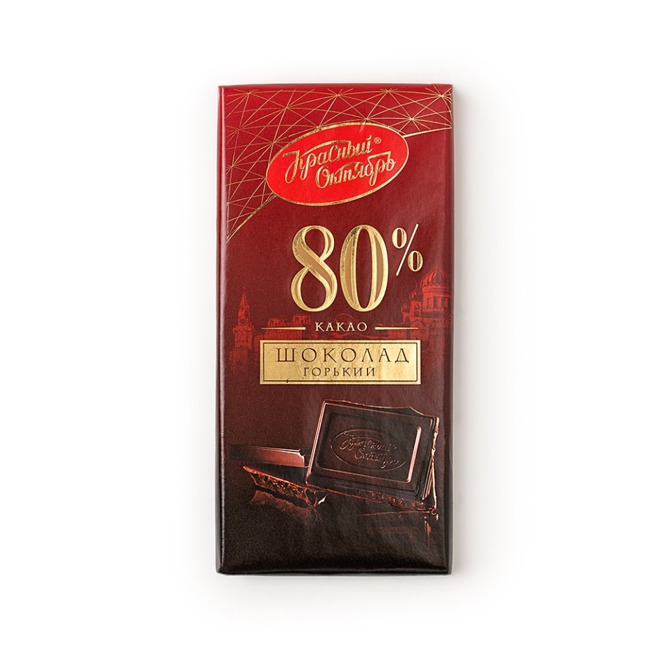 

Шоколад горький Красный Октябрь 80% 75 г