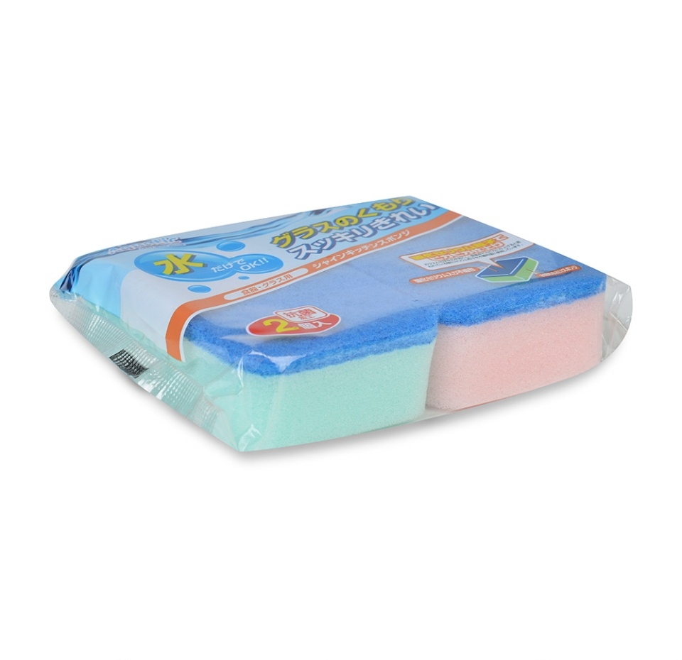 

Губка для мытья посуды OKAZAKI жесткая 2 шт Япония